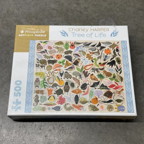 Tree of Life 500 Piece Jigsaw Puzzle Charley Harper NEW Pomegranate Artpiece - Picture 1 of 3